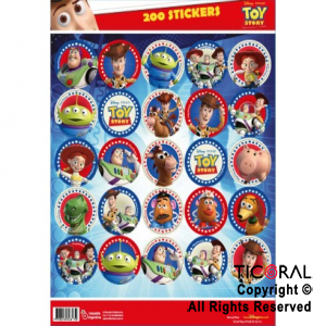 TOY STORY 4 STICKERS AUTOADHESIVOS x 24 UNIDADES